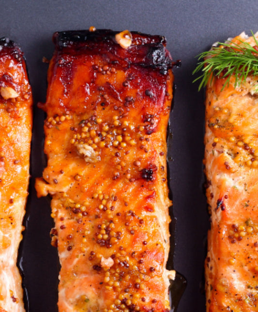 Saumon miel moutarde au Airfryer