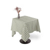 Nappe en coton vert 150x150 Gingham Tiseco