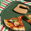 Plat à pizza de 33 cm en vert fougère Le Formidable Cookut