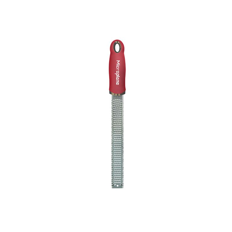 Râpe zesteur en acier inoxydable de 32.5cm rouge grenade Premium Microplane
