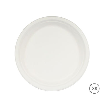 Assiette biodégradable 22cm x8