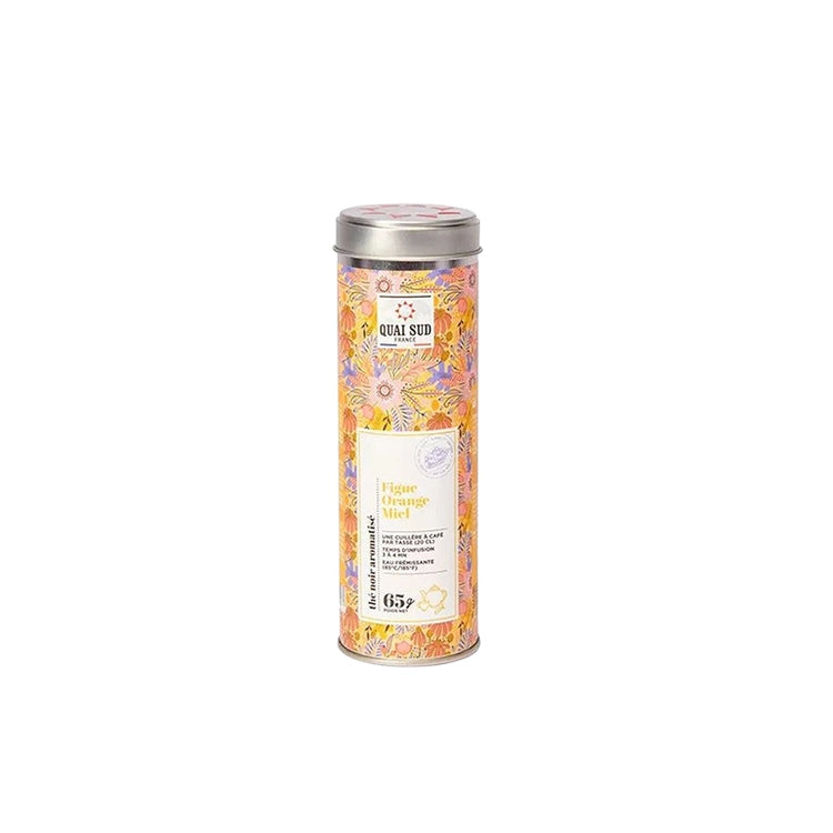 Boîte thé noir figue orange miel 65 g Quai Sud