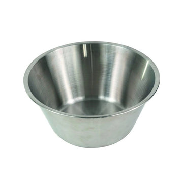 Bassine fond plat inox 28 cm Gris Gobel