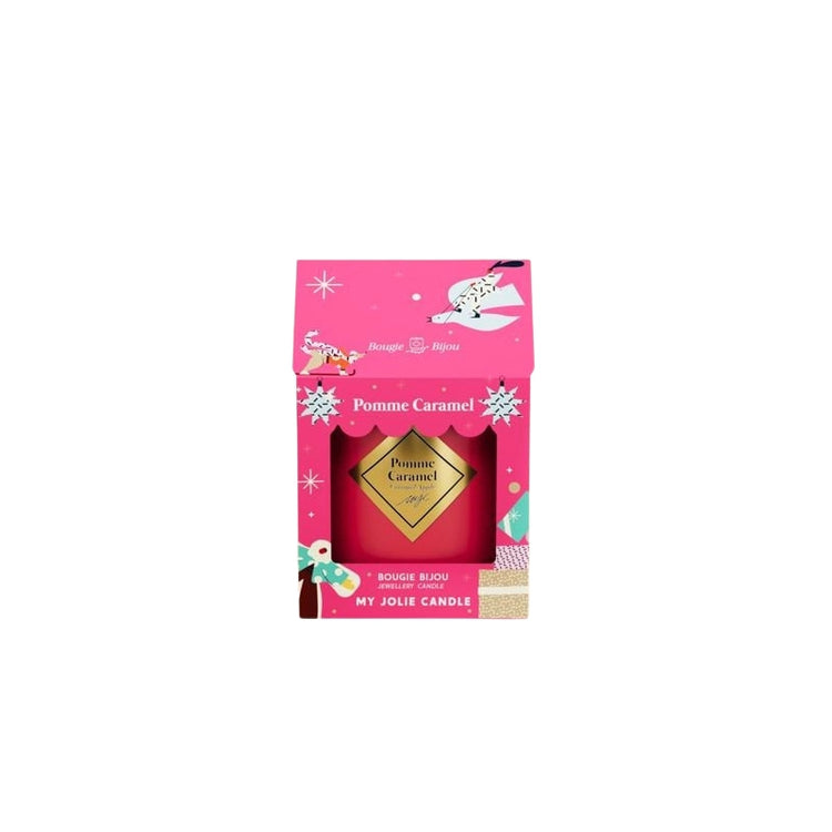 Bougie bijou cire végétale 180 g Rouge Pomme caramel My Jolie Candle