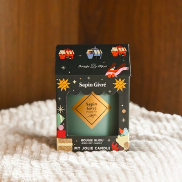 Bougie bijou parfumée bracelet 180 g Doré Sapin givré My Jolie Candle