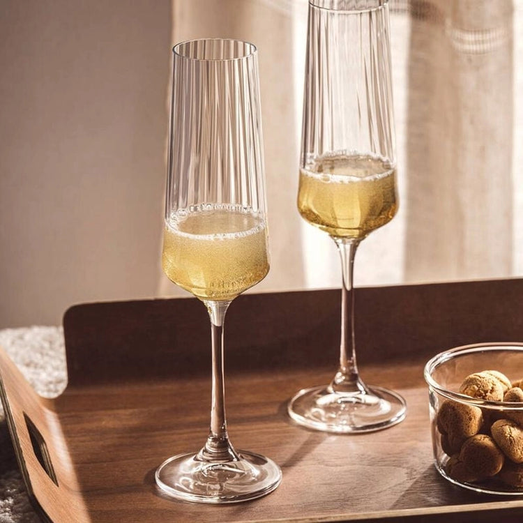Coffret 4 flûtes à champagne verre 22 cl Paolo Leonardo