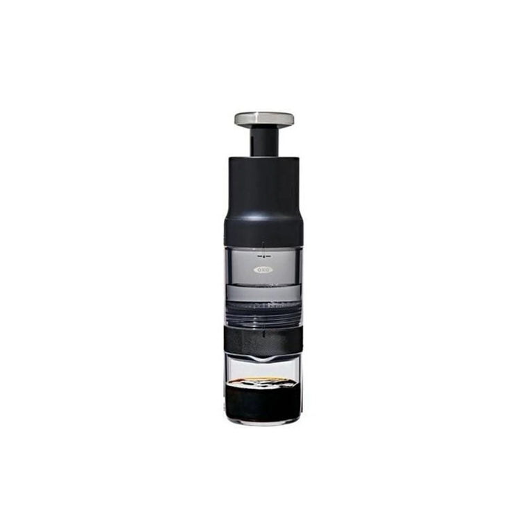 Cafetière nomade filtre inox sans capsules 3 tasses Noir Oxo Rapid Brewer