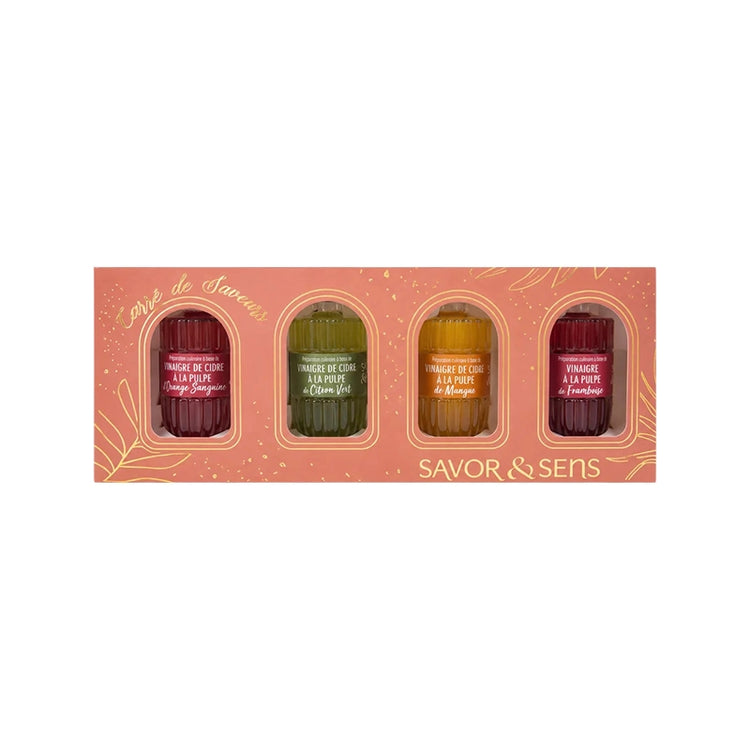 Coffret 4 vinaigres gastronomique Savor Creation