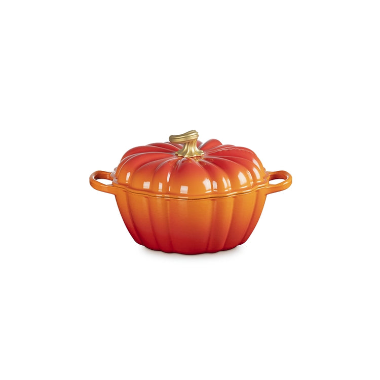 Cocotte Ronde Citrouille en fonte émaillée 24cm 3,7L Volcanique Le Creuset