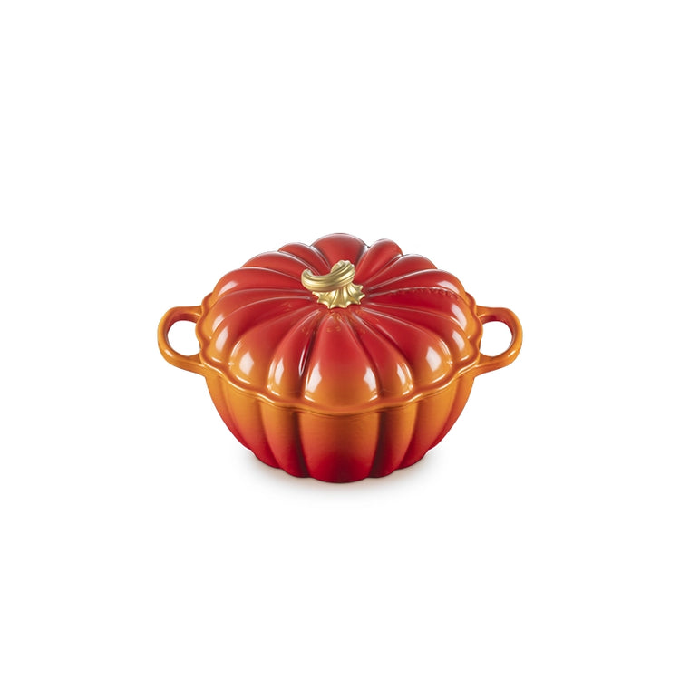 Cocotte Ronde Citrouille en fonte émaillée 24cm 3,7L Volcanique Le Creuset