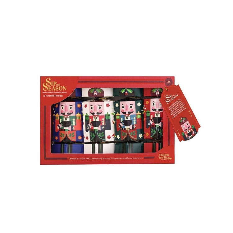 Coffret 4 crackers casse-noisette 12 sachets pyramides thé bio Sip the Season
