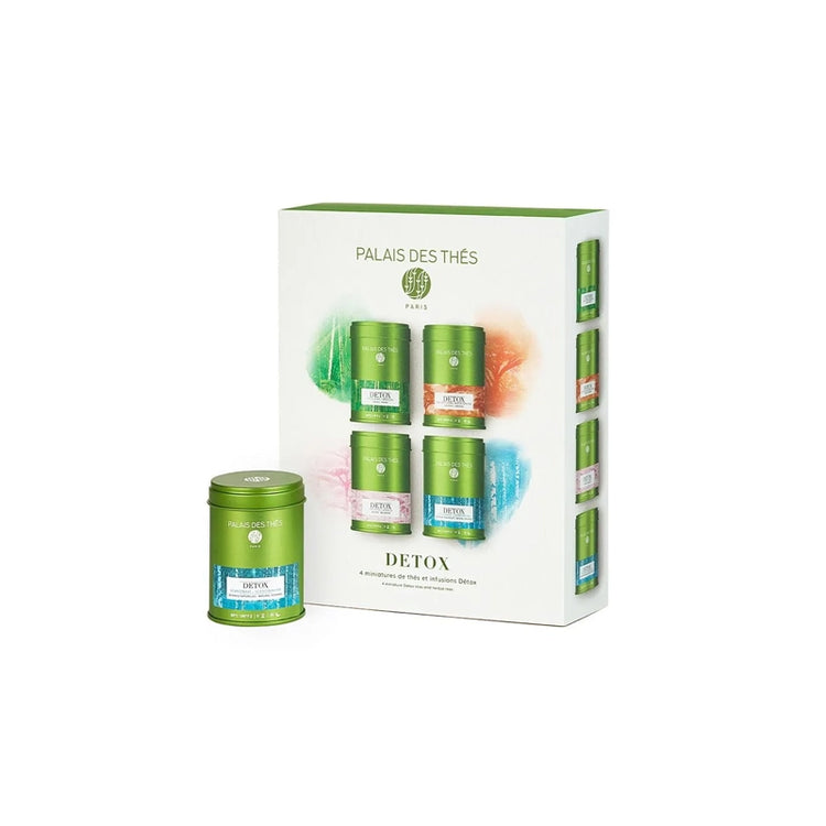 Coffret détox 4 miniatures thés et infusions bio 130 g Palais des Thés