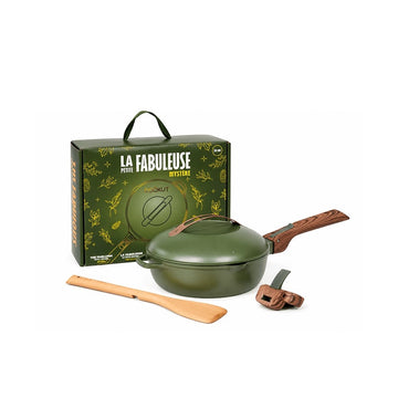 Coffret Poêle multifonction La Fabuleuse 28cm Fougère antiadhésive Cookut