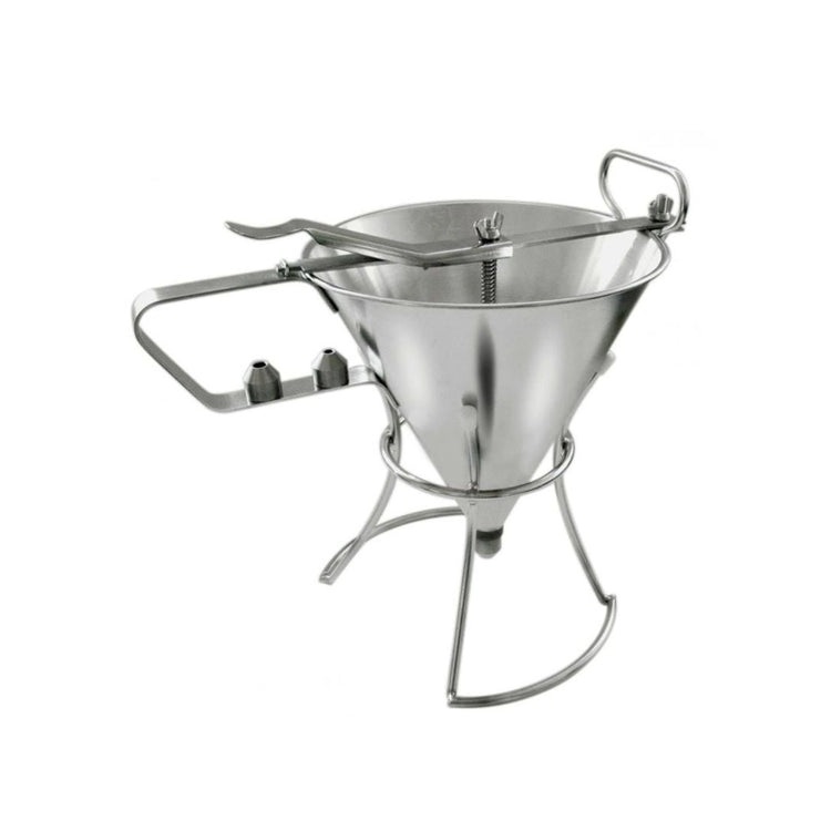 Entonnoir automatique à piston inox avec support 1,3 L Gobel