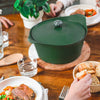 Cocotte personnalisable en métal 24 cm fougère L'Incroyable Cookut