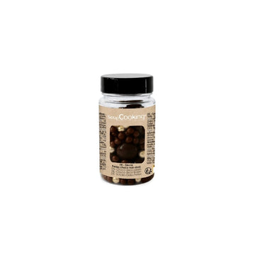 Déco Perles Choco Noir Doré 50g ScrapCooking