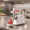 Hachoir électrique avec inverseur et 3 grilles en inox blanc Louis Tellier