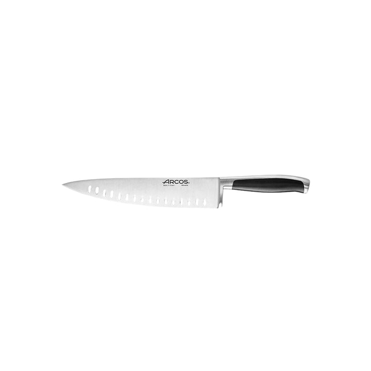 Couteau de chef alvéolé Acier Nitrum manche POM 24 cm Kyoto Arcos