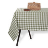Nappe en coton vert 150x250 Gingham Tiseco