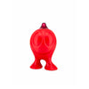 Sucrier à bec verseur en résine thermoplastique rouge Gino Zucchino Alessi