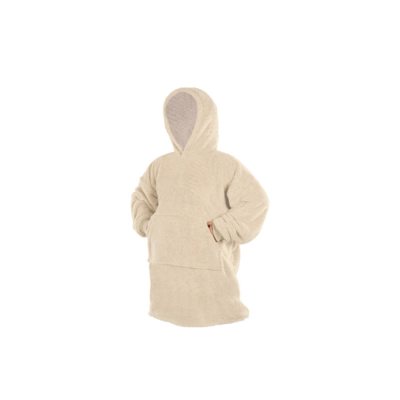 Plaid sweat cocoon 100x70 cm beige Tiseco