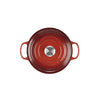 Cocotte ronde en fonte émaillée de 24 cm cerise Le Creuset