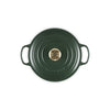 Cocotte ronde en fonte émaillée de 24 cm forêt Signature Le Creuset