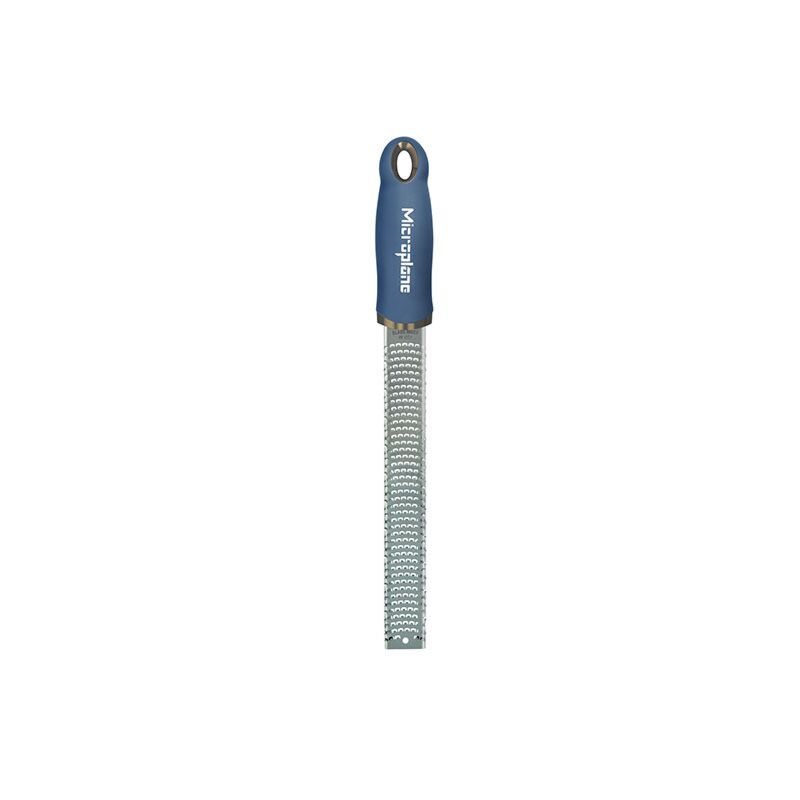 Râpe zesteur en acier inoxidable de 32,5 cm bleu denim Premium Microplane