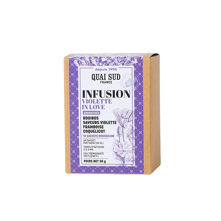 Infusion Violette In Love 15 sachets Quai Sud