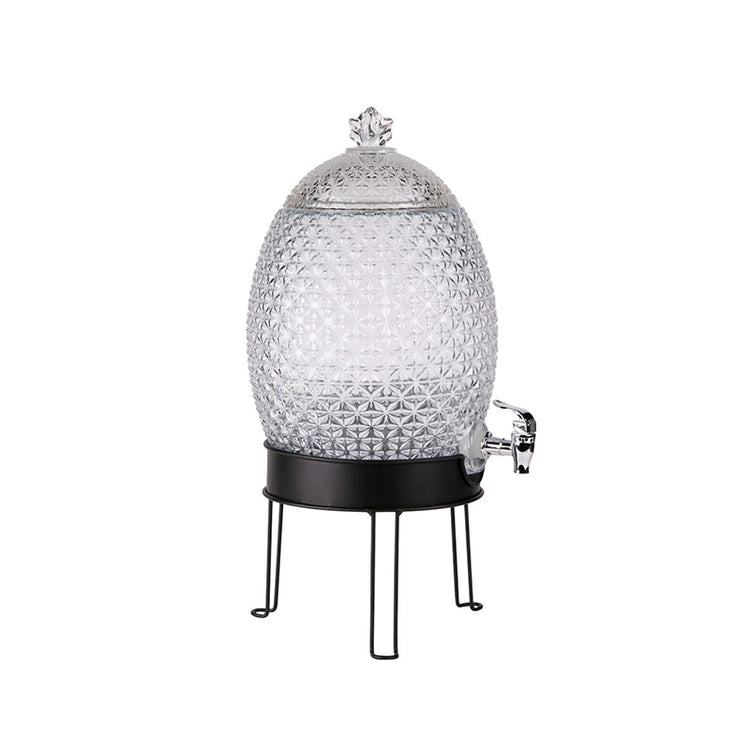 Fontaine en verre avec son support 10L Ananas Table Passion