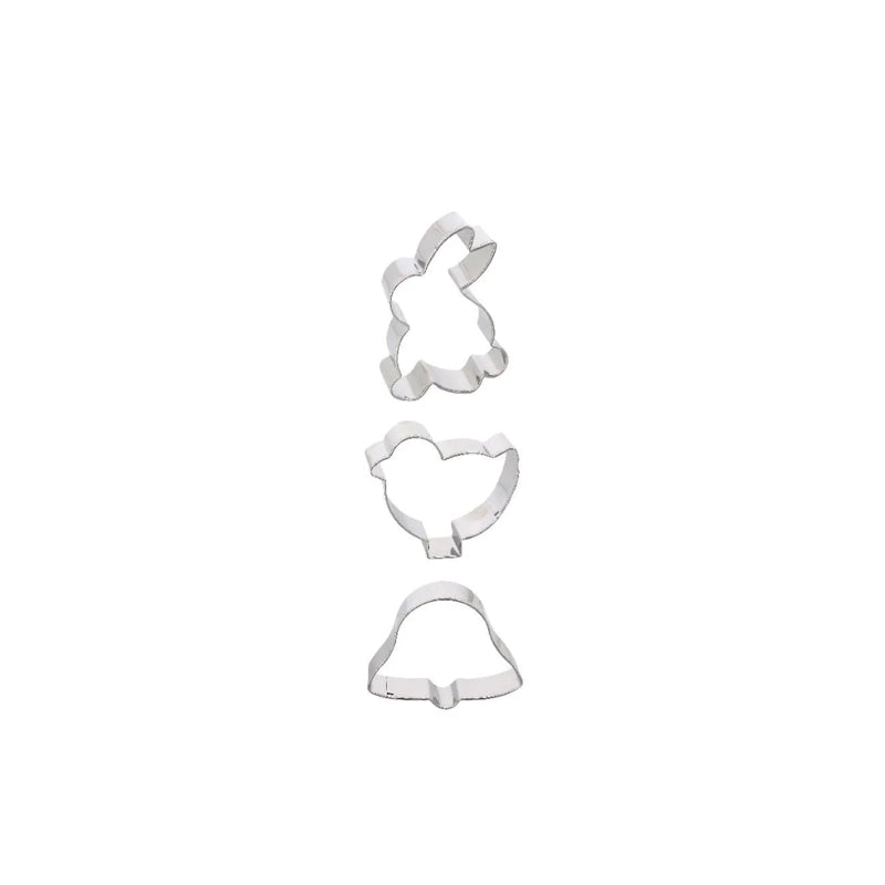 3 emportes pièce en inox pour pâques Patisdecor
