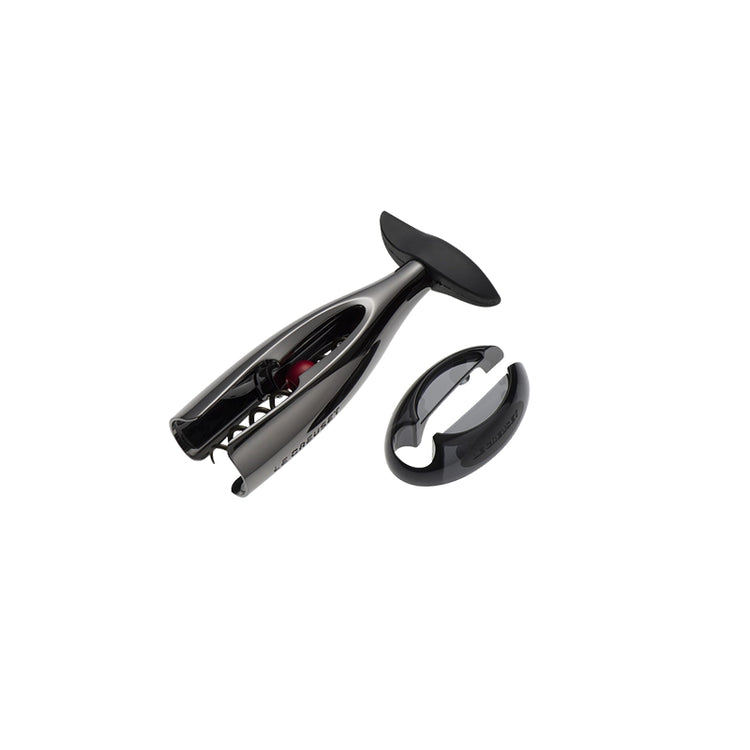 Tire-bouchon automatique avec coupe-capsule de 15,6cm noir Activ-ball Le Creuset
