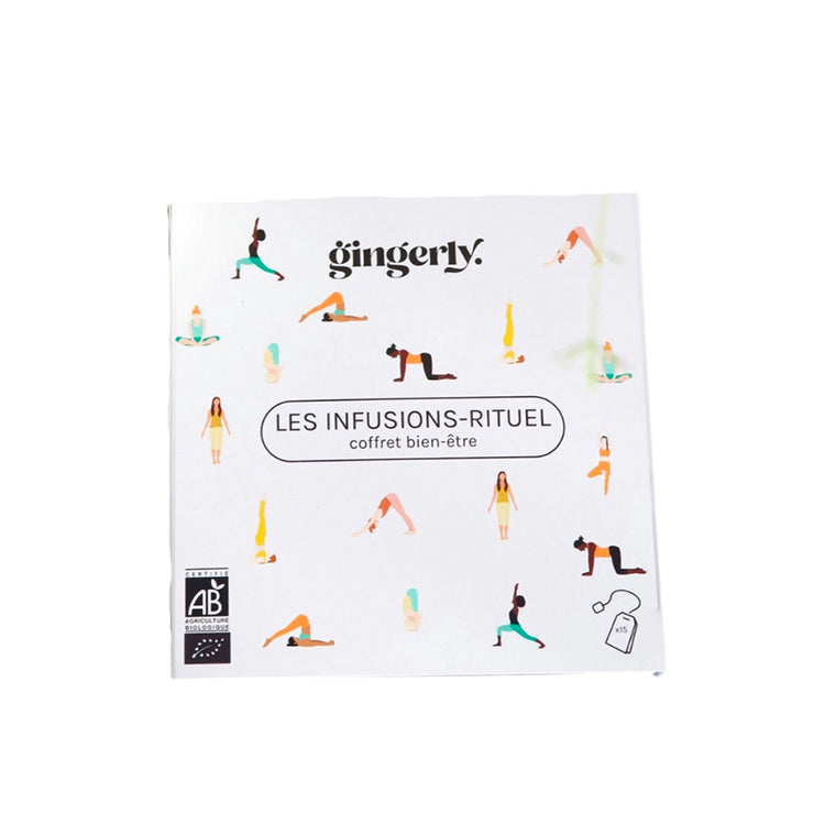 Coffret de 15 tisanes Anti-Stress Bio & Bien-Être Gingerly