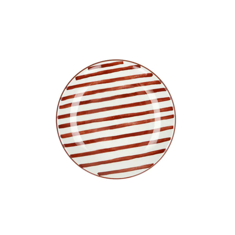Assiette à dessert en porcelaine 20,3 cm rouille Mykonos Pomax