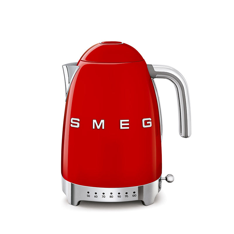 Bouilloire à température réglable Rouge Années 50 Smeg