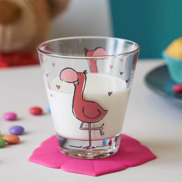 Verre enfant Teqton motif flamant 21 cl Bambini Leonardo