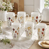 Coffret de 6 tasses en porcelaine de 23 cl Iris Table Passion