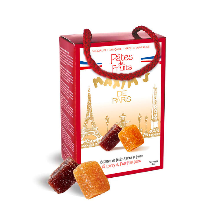 Ballotin 16 pâtes de fruits cerise et poire Maxim's