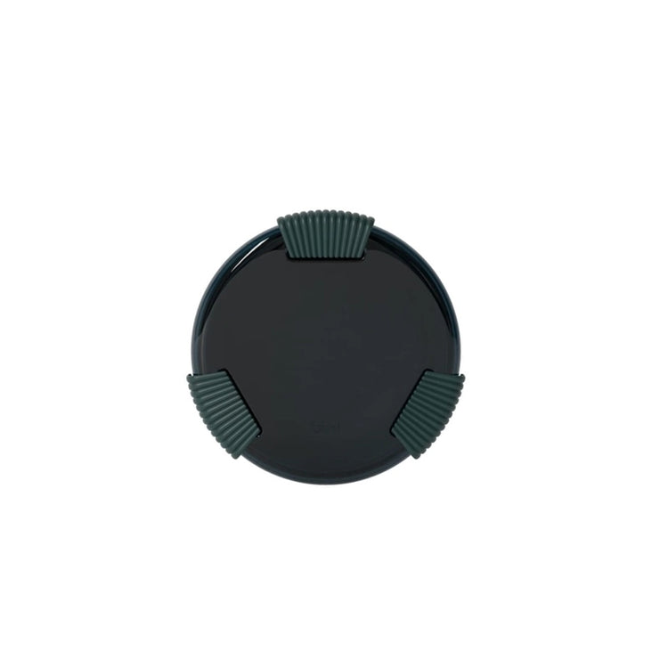 Blinibox Assiette réutilisable couvercle hermétique 20 cm Vert foncé Signature Bini