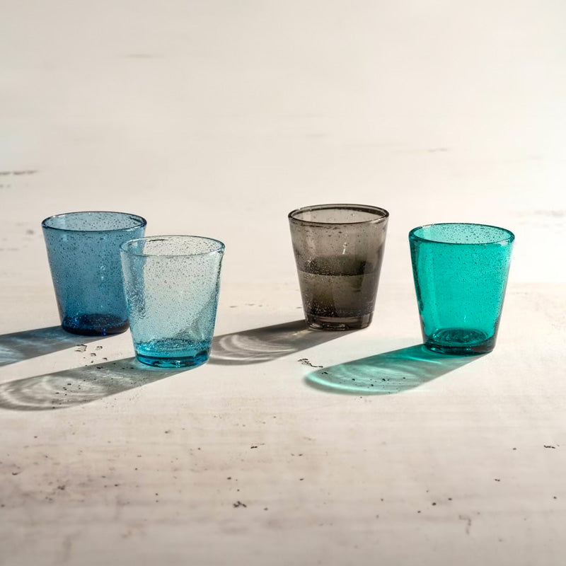 Boîte de 4 verres assortis Azur Burano Leonardo