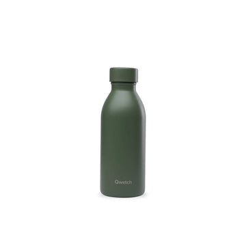 Bouteille isotherme Acier inoxydable double paroi 350 ml Kaki mat Icon Qwetch