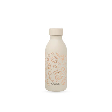 Bouteille isotherme Acier inoxydable recyclé 500 ml Sable Icon Moani Qwetch