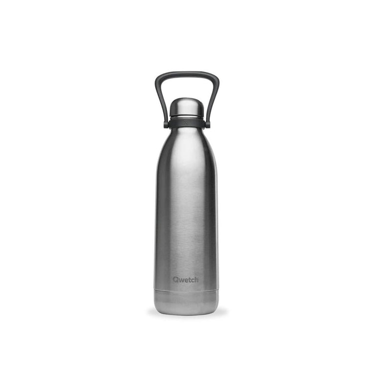 Bouteille isotherme Inox 18/8 double paroi 1,5 L Inox brossé Titan Qwetch
