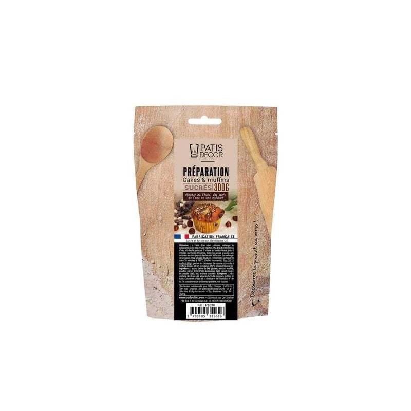 Préparation pour Muffins et Cakes Sucrés Patisdecor