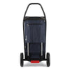Chariot de course 2 roues en tweed bleu marine Comb Rolser