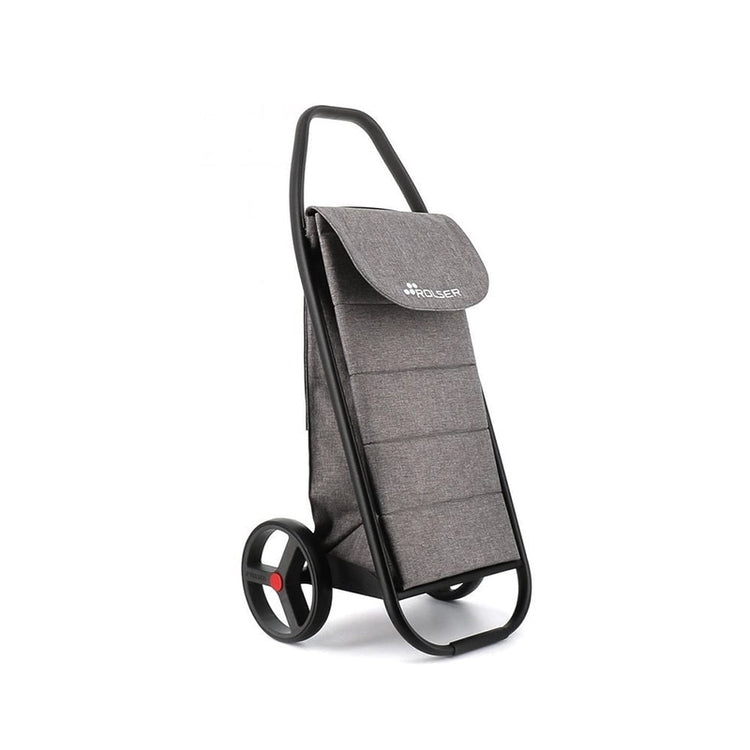 Chariot de course 2 roues en tweed gris Comb Rolser