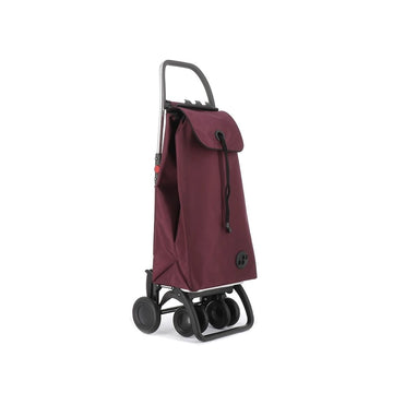 Chariot de course pliable à 4 roues aubergine Imax Rolser