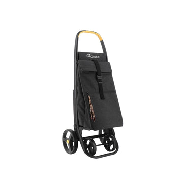 Chariot de course pliable à 4 roues noir 8 Plus Ecopep Rolser