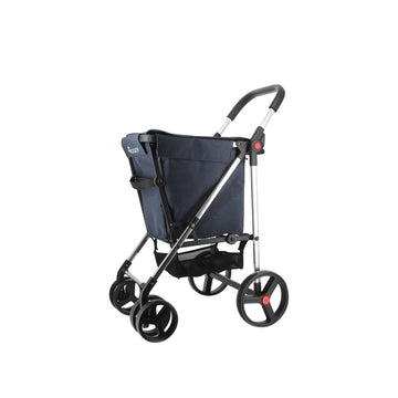 Chariot de course pliable à 4 roues noir BB Basket Rolser