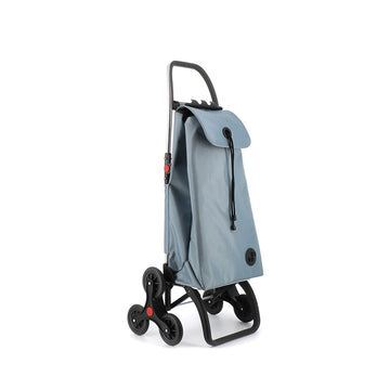 Chariot de course pliable à 6 roues bleu gris Imax Rolser